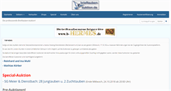 Desktop Screenshot of pigeon-auction.de